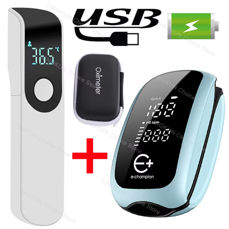 Pulse Oximeter Fingertip Rechargeable - Digital LED Display Child Rechargeable Medical
