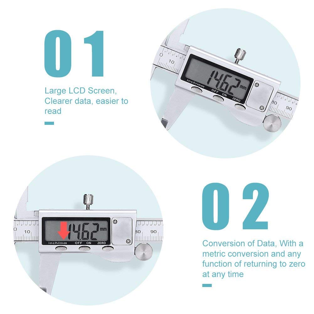 Metal Digital Caliper 150/200/ - đánh giá và giá Digital Caliper 150Mm Stainless Steel