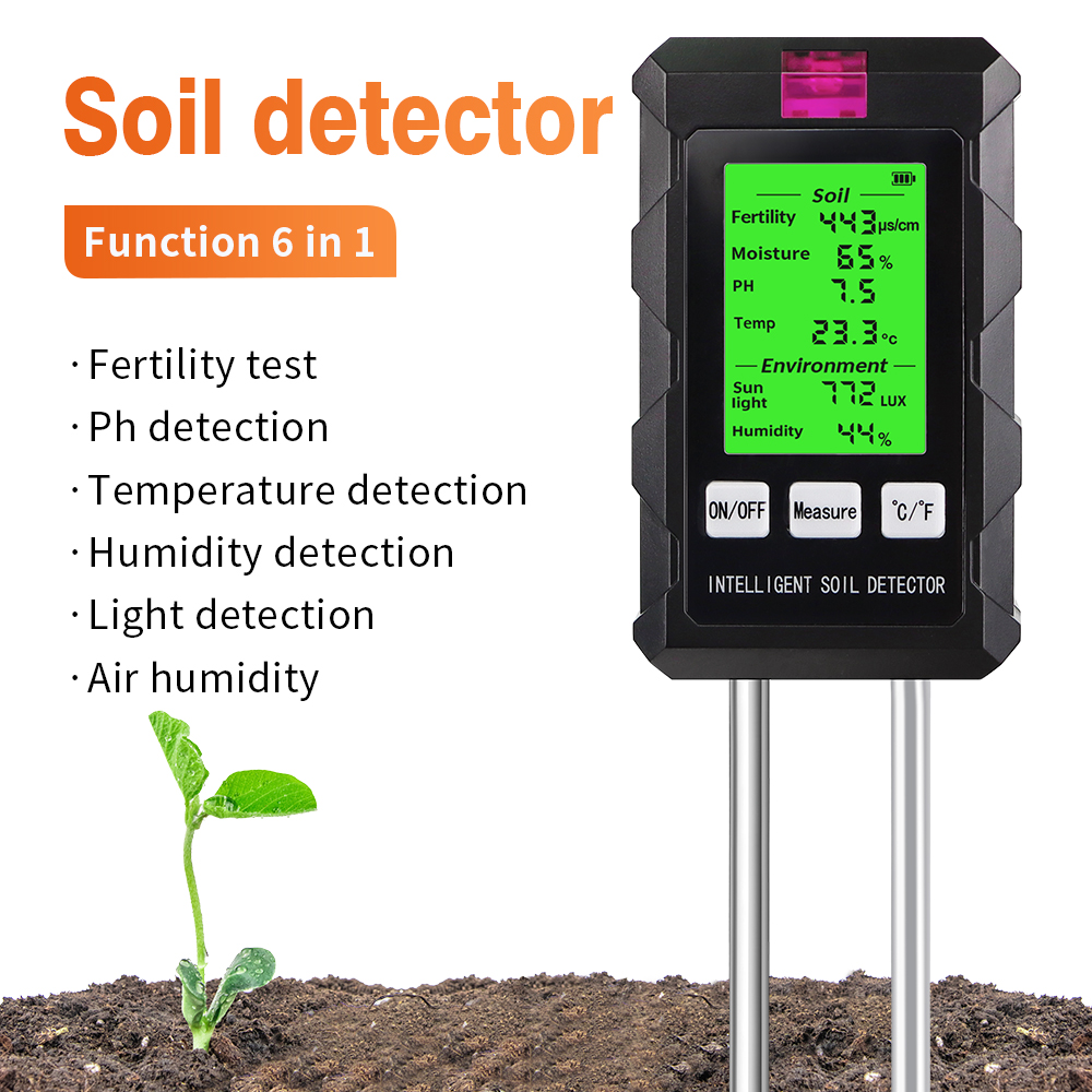 6 in 1 Digital Soil Tester Mul - đánh giá và giá Ph Meter Digital Water Tester